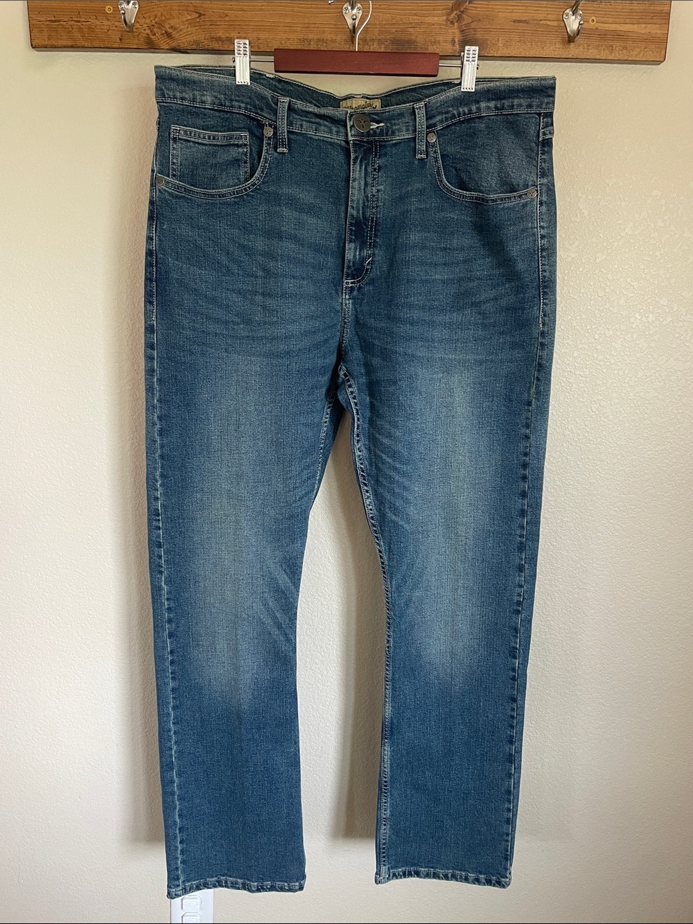 Wrangler 20X Style 42 Men's Vintage Boot Jeans Medium Wash 38x34 Western Cowboy